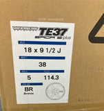 RAYS VOLK RACING TE37 SAGA S-PLUS 18X9.5 +38 5X114.3